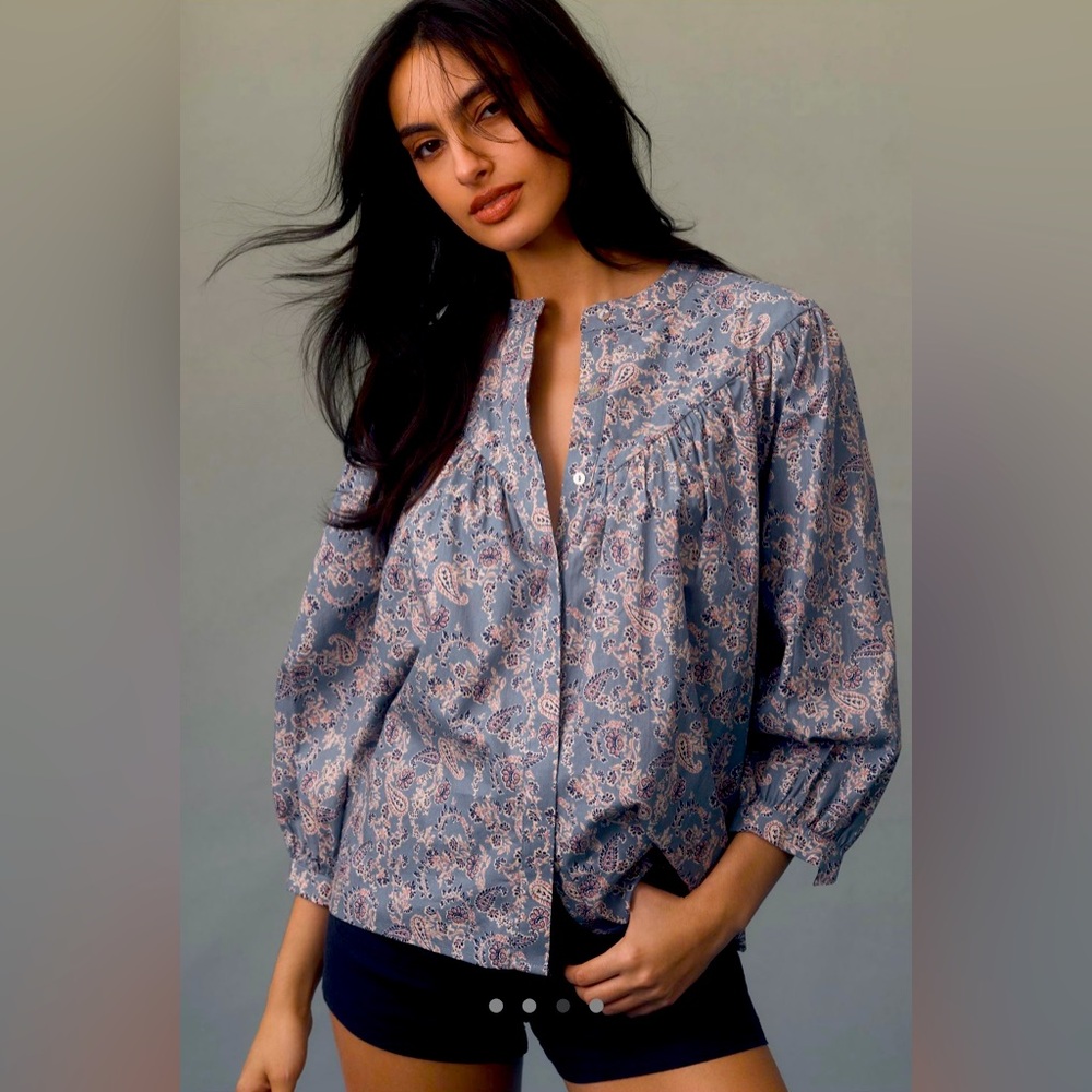 Bishop + Young Button Down Blouse- by Anthropologie.
